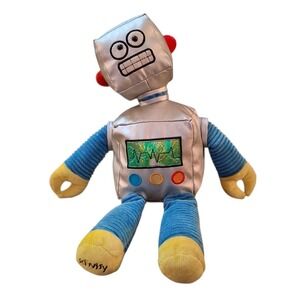 Scentsy Buddy Gage the Silver‎ Robot Plush NO Scent Pack Retired 15"t READ